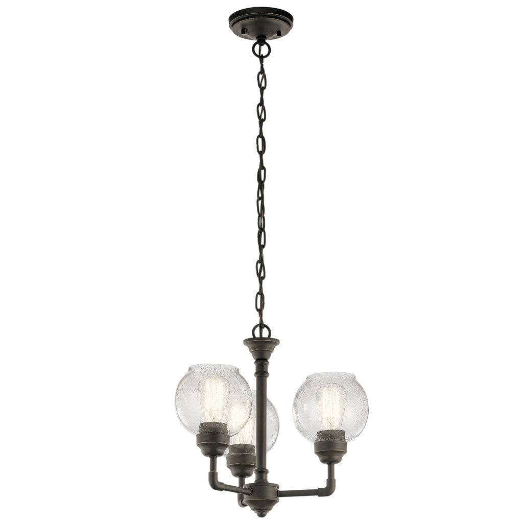 Carbon Loft Guillotin 3 Light Bronze Chandelier Semi Flush Mount