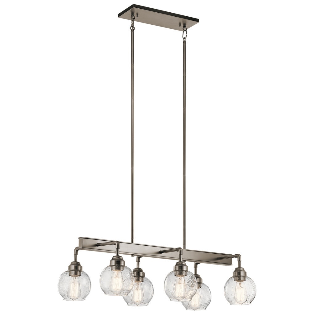 Carbon Loft Guillotin 6 Light Antique Pewter Linear Chandelier