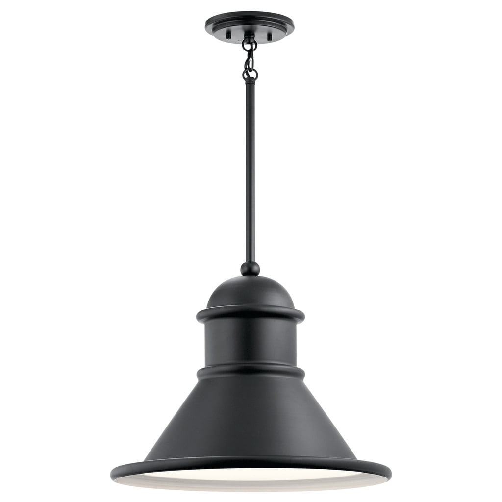 Kichler Lighting Northland Collection 1 Light Black Outdoor Pendant