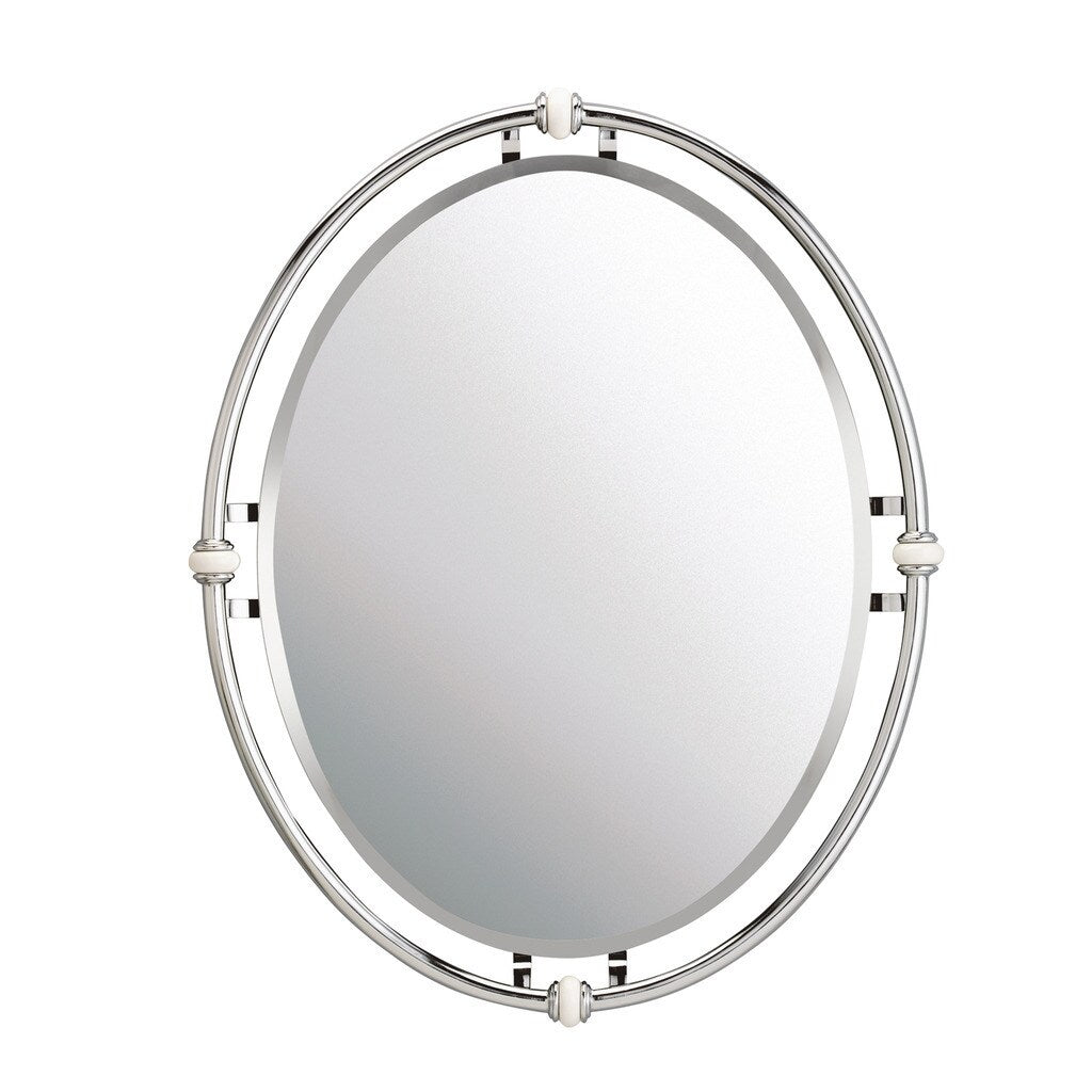 Kichler Lighting Pocelona Collection Chrome Wall Mirror Silver