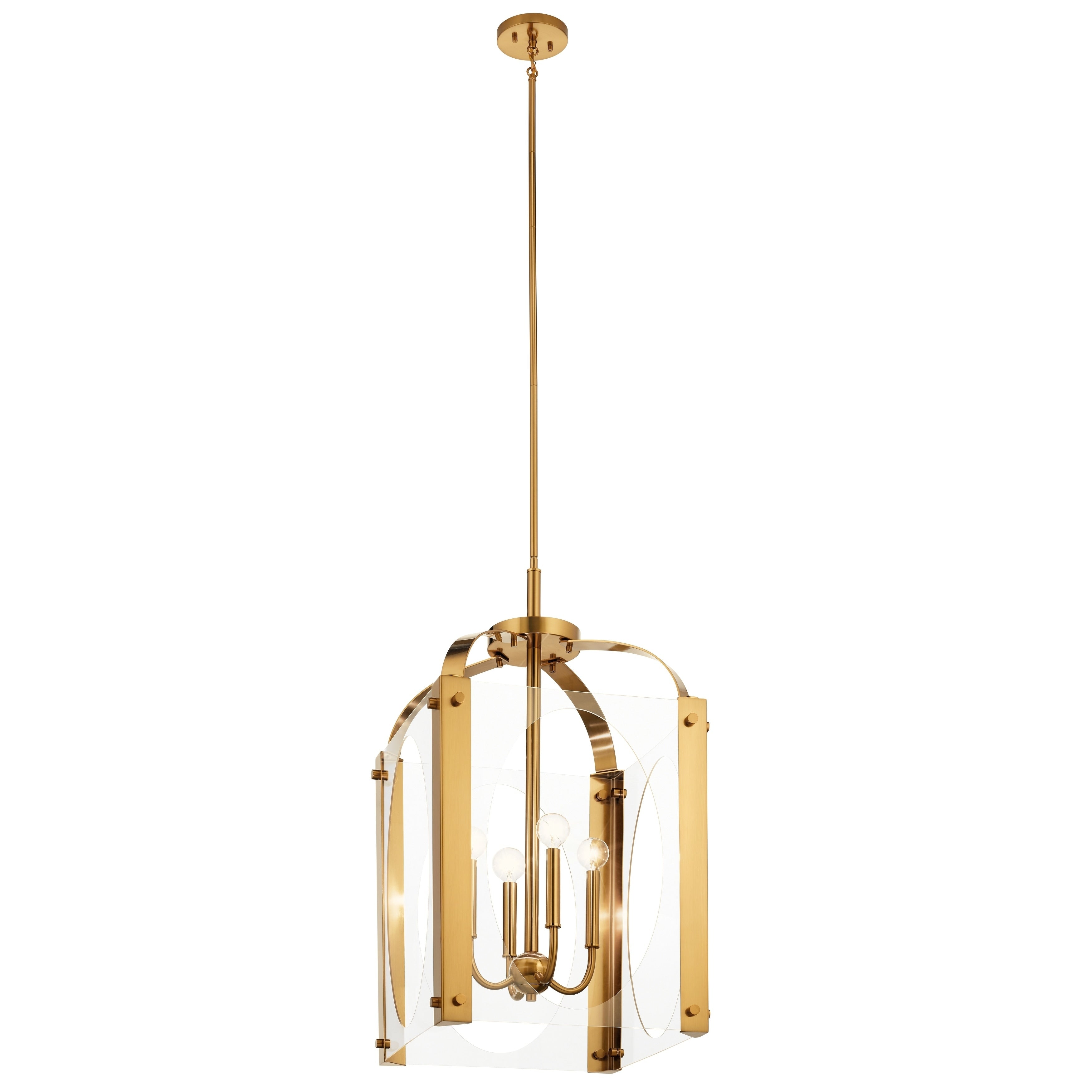 Kichler Lighting Pytel 4 Light Large Foyer Pendant Fox Gold