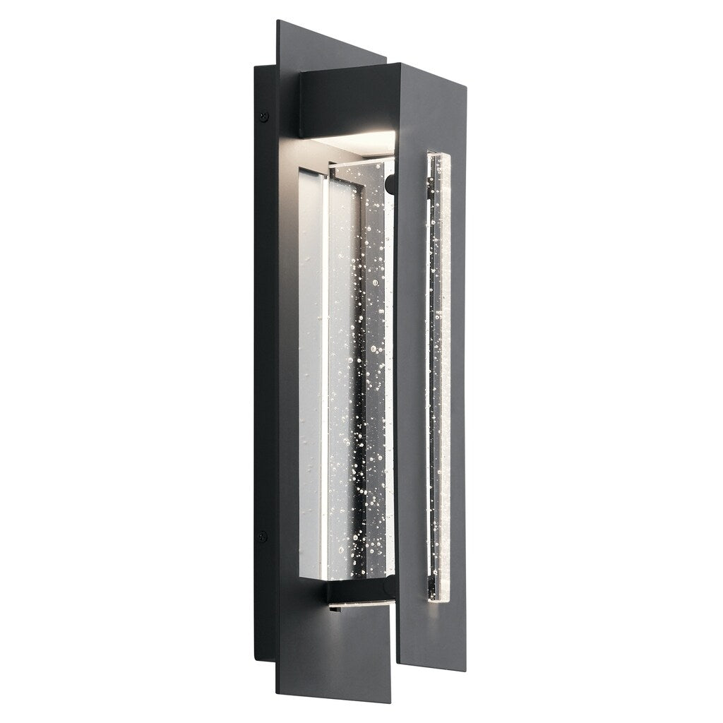 Kichler Lighting River Path Collection 1 Light Textured Black Outdoor Led Wall Sconce