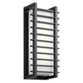 Kichler Lighting Rockbridge Collection 2 Light Black Led Outdoor Wall Sconce