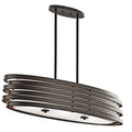 Kichler Lighting Roswell Collection 3 Light Olde Bronze Oval Chandelier Pendant