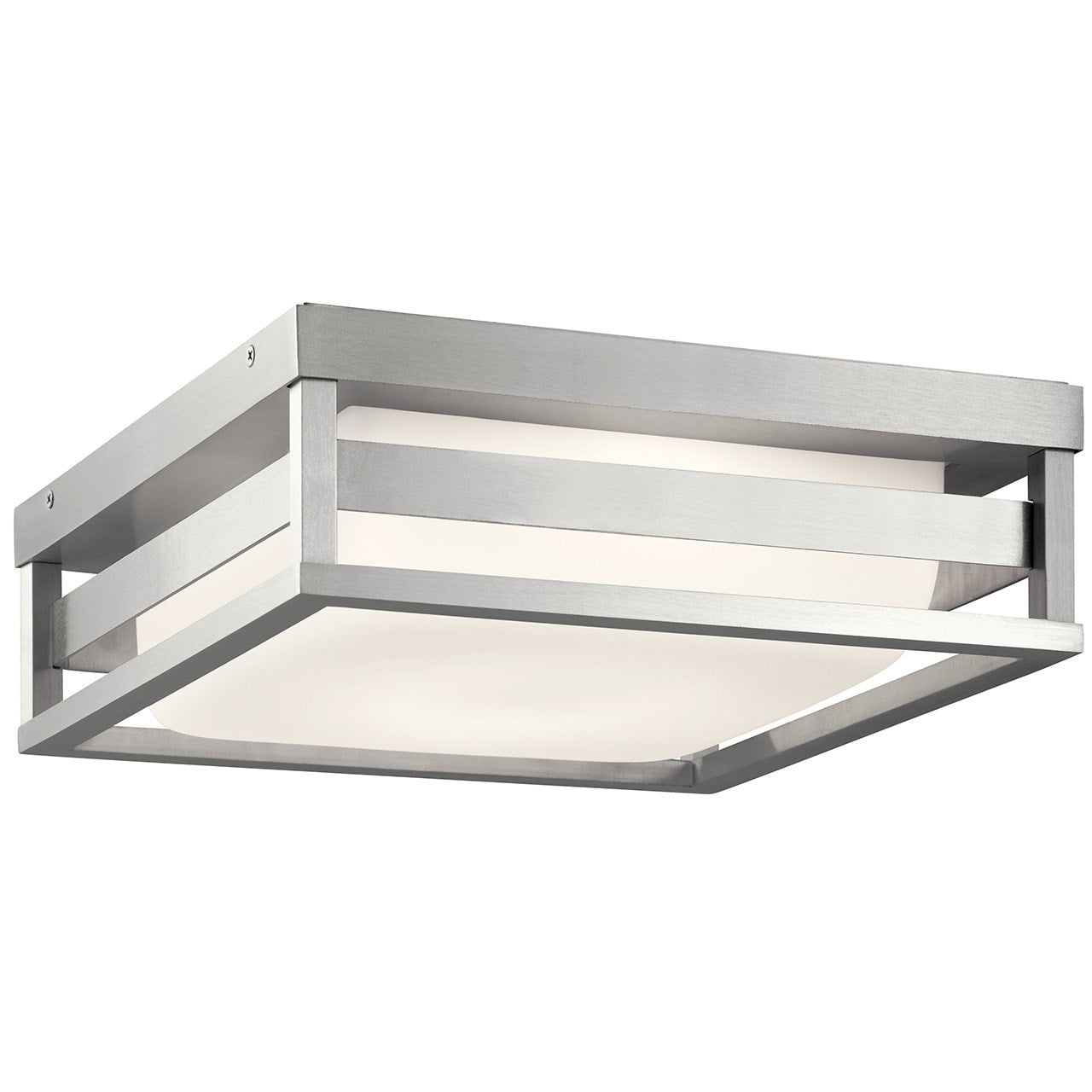 Kichler Lighting Ryler Outdoor Led Ceiling Light Brushed Aluminum