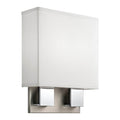 Kichler Lighting Santiago Collection 1 Light Brushed Nickel Chrome Led Wall Sconce