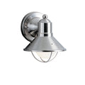 Kichler Lighting Seaside Collection 1 Light Brushed Nickel Outdoor Wall Lantern