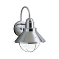 Kichler Lighting Seaside Collection 1 Light Brushed Nickel Outdoor Wall Lantern