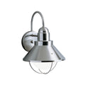 Kichler Lighting Seaside Collection 1 Light Brushed Nickel Outdoor Wall Lantern