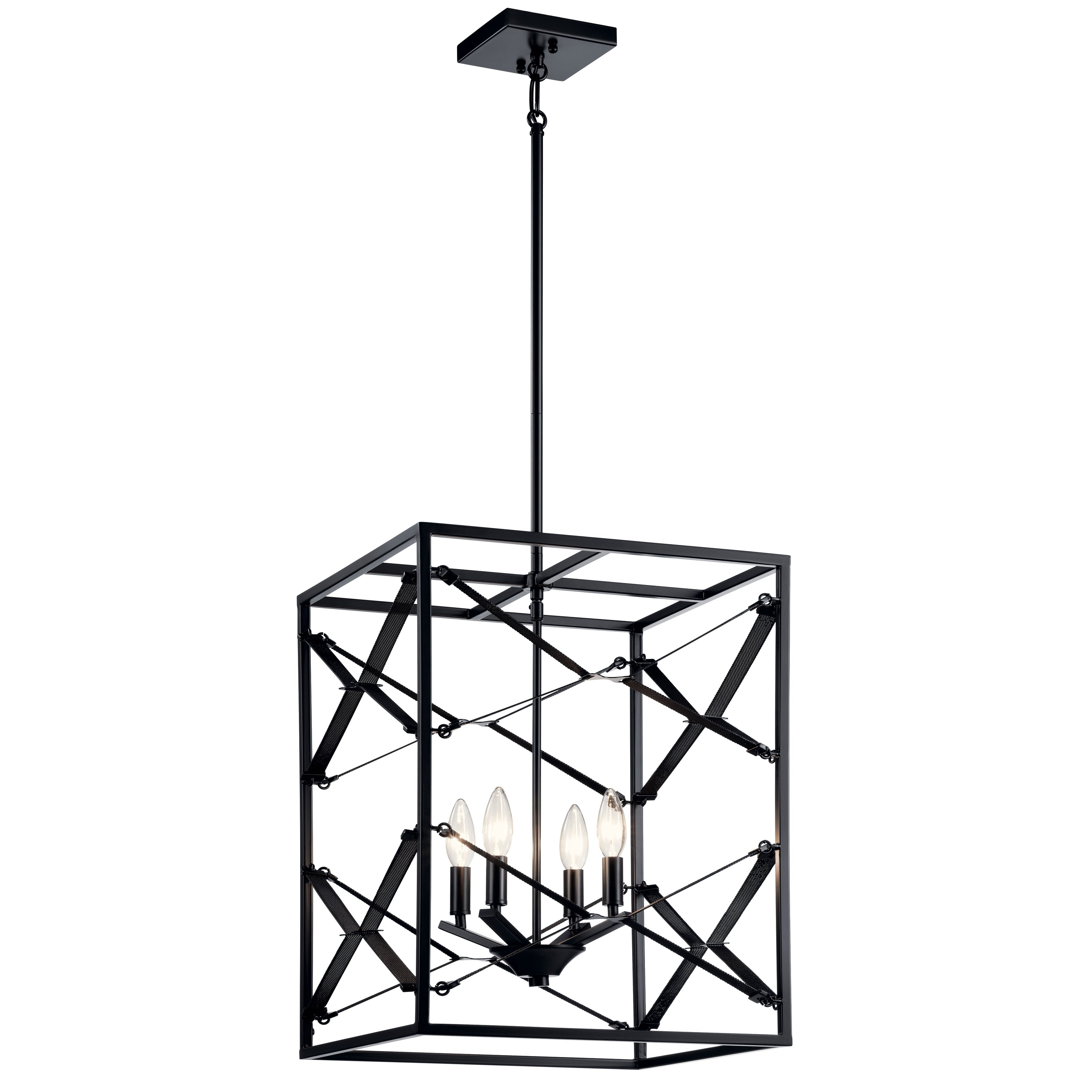 Kichler Lighting Sevan 4 Light Foyer Pendant Black
