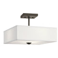 Porch Den Roselawn 3 Light Olde Bronze Semi Flush Mount