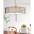 Kichler Lighting Silver Coral Collection 4 Light Classic Pewter Chandelier Pendant