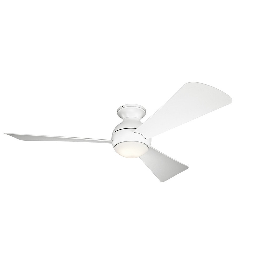 Kichler Lighting Sola Collection 54 Inch Matte White Led Ceiling Fan