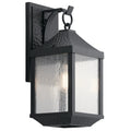 Kichler Lighting Springfield Collection 1 Light Distressed Black Outdoor Wall Lantern