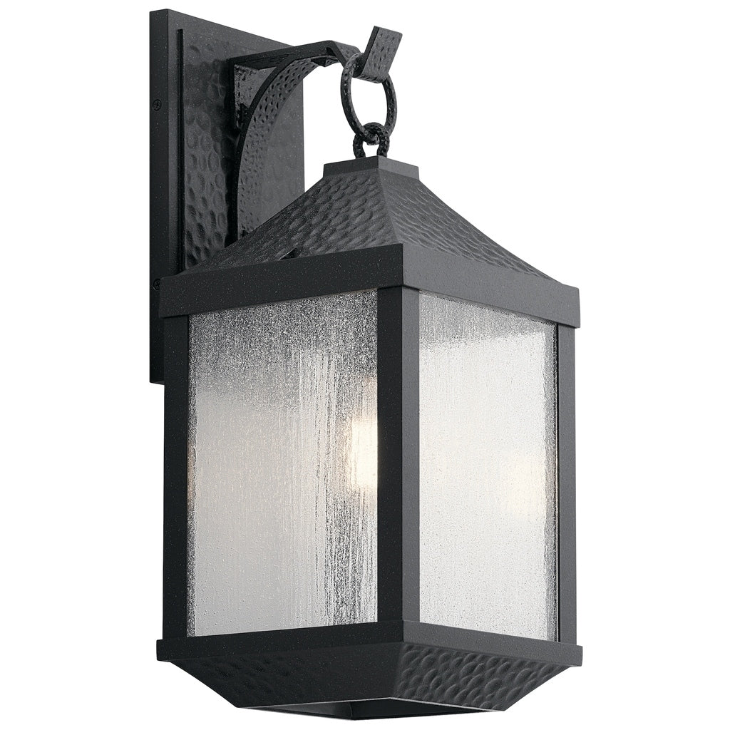 Kichler Lighting Springfield Collection 1 Light Distressed Black Outdoor Wall Lantern