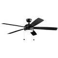 Kichler Lighting Starkk 60 Inch Led Ceiling Fan Satin Black