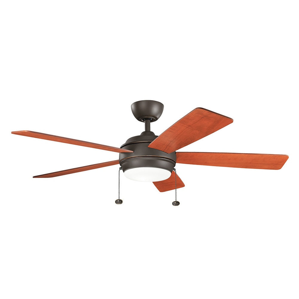 Kichler Lighting Starkk Collection 52 Inch Olde Bronze Led Ceiling Fan