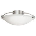 Kichler Lighting Swiss Passport Collection 3 Light Brushed Nickel Semi Flush Mount