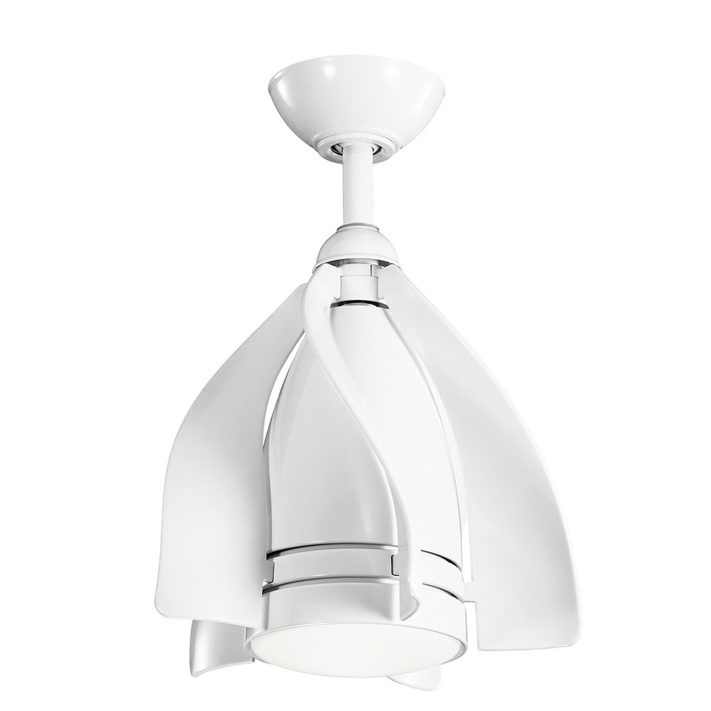 Kichler Lighting Terna Collection 15 Inch White Led Ceiling Fan