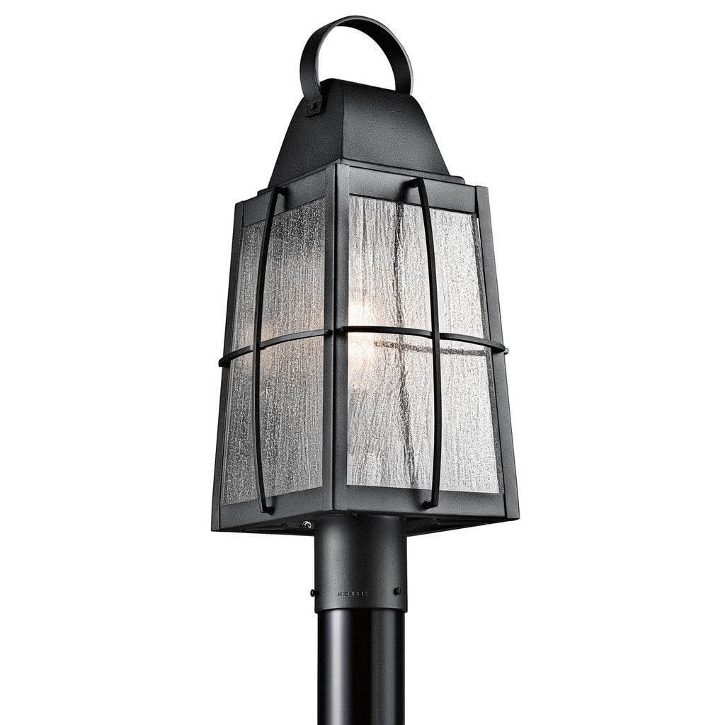 Kichler Lighting Tolerand Collection 1 Light Textured Black Outdoor Post Mount