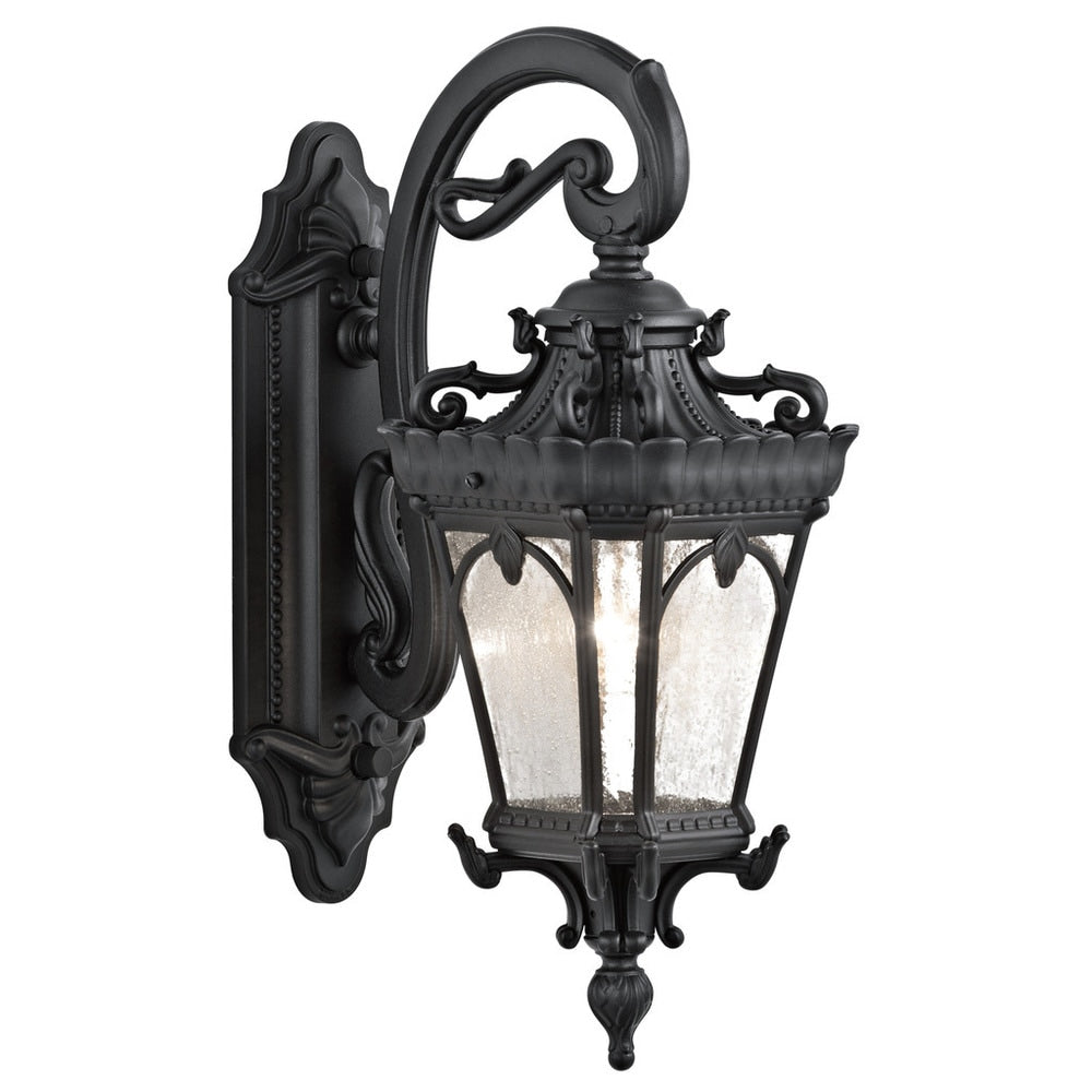 Kichler Lighting Tournai Collection 1 Light Textured Black Outdoor Wall Lantern