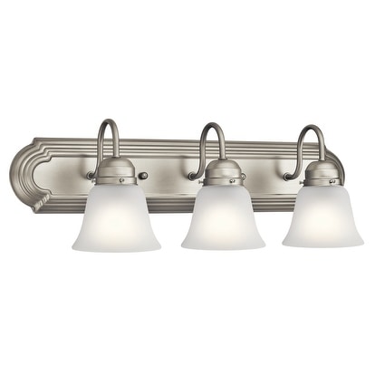 Kichler Lighting Traditional 3 Light Brushed Nickel Bath Vanity Light