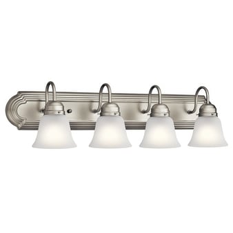 Kichler Lighting Traditional 4 Light Brushed Nickel Bath Vanity Light