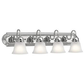 Kichler Lighting Traditional 4 Light Chrome Bath Vanity Light