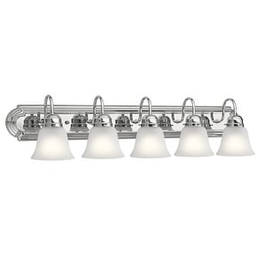 Kichler Lighting Traditional 5 Light Chrome Bath Vanity Light