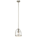 Kichler Lighting Transitional 1 Light Brushed Nickel Mini Pendant Brushed Nickel