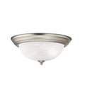 Kichler Lighting Transitional 2 Light Brushed Nickel Flush Mount