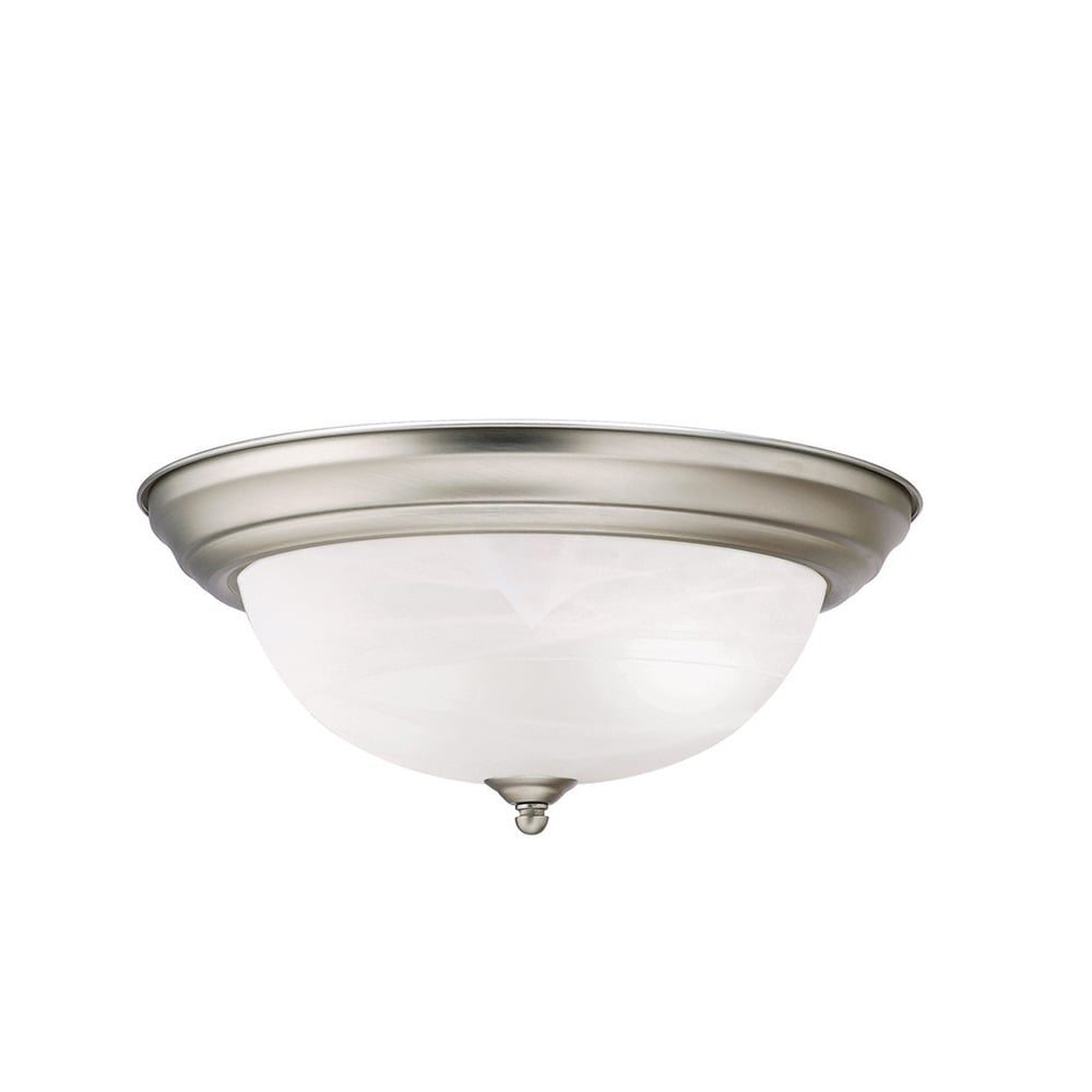 Kichler Lighting Transitional 2 Light Brushed Nickel Flush Mount