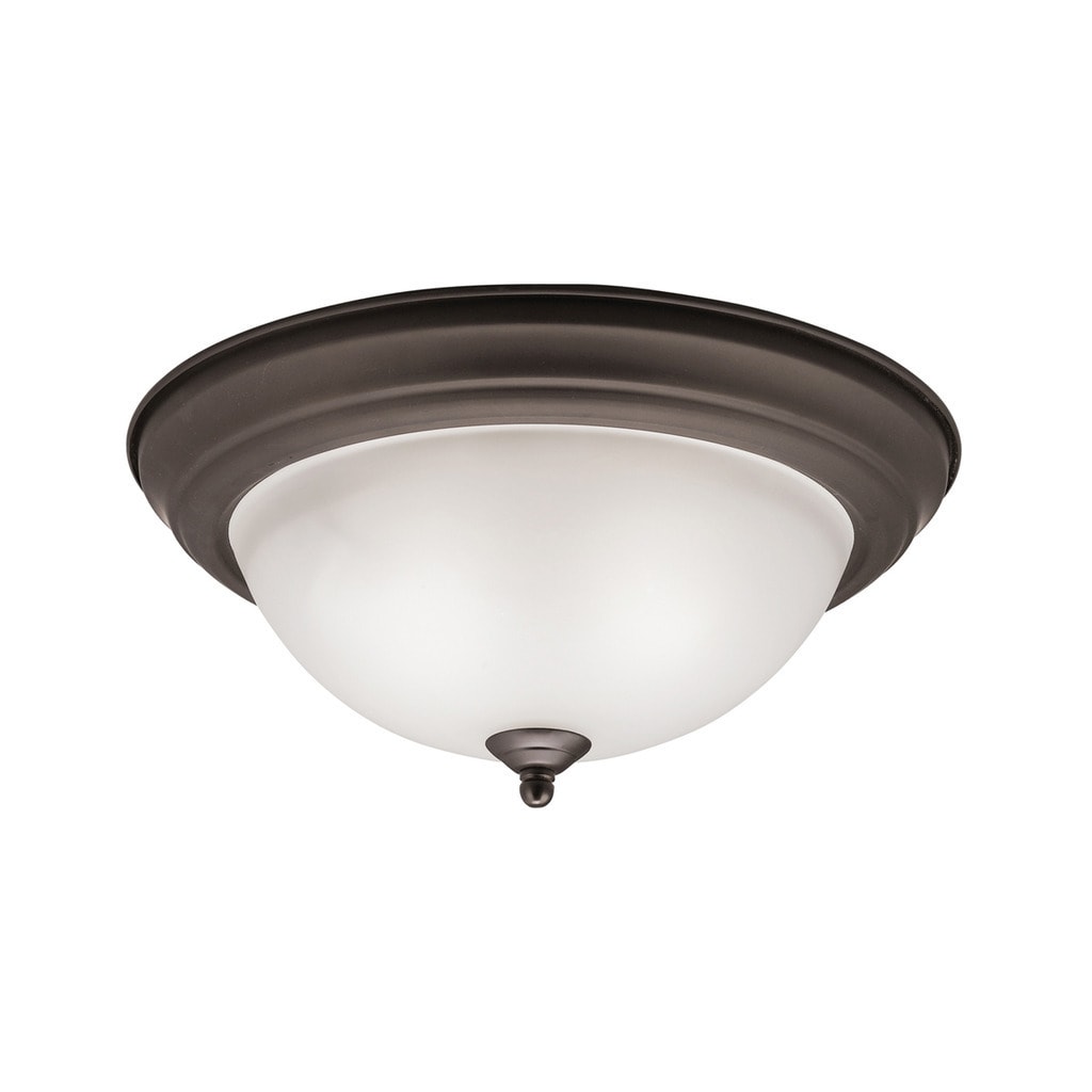 Kichler Lighting Transitional 2 Light Olde Bronze Flush Mount