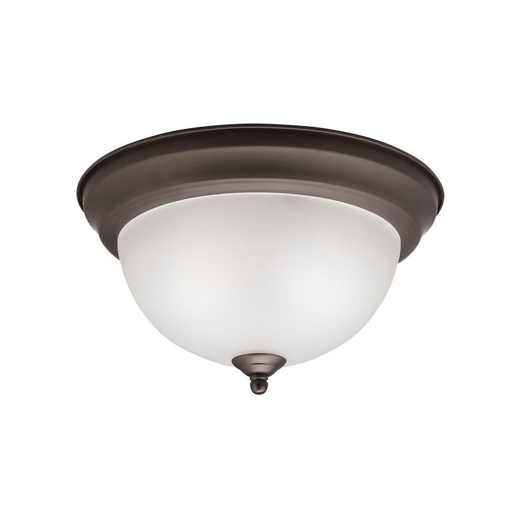 Kichler Lighting Transitional 2 Light Olde Bronze Flush Mount