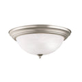 Kichler Lighting Transitional 3 Light Brushed Nickel Flush Mount