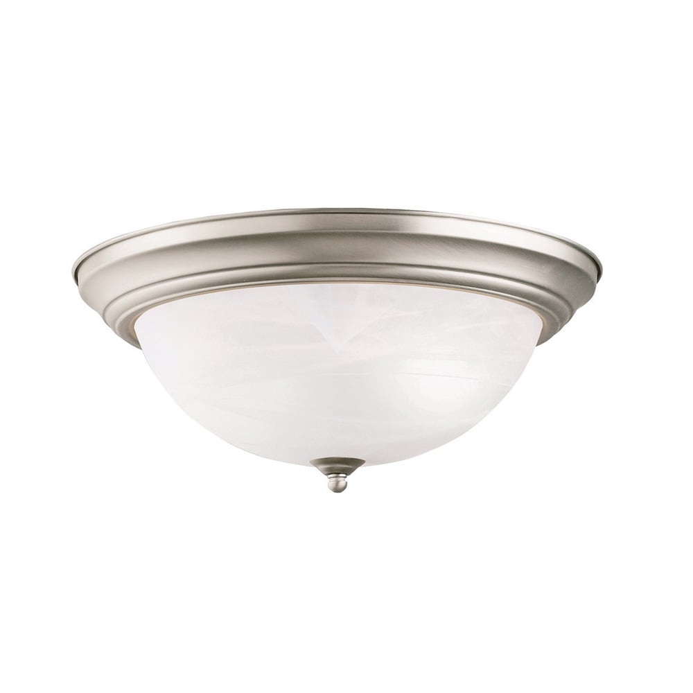 Kichler Lighting Transitional 3 Light Brushed Nickel Flush Mount