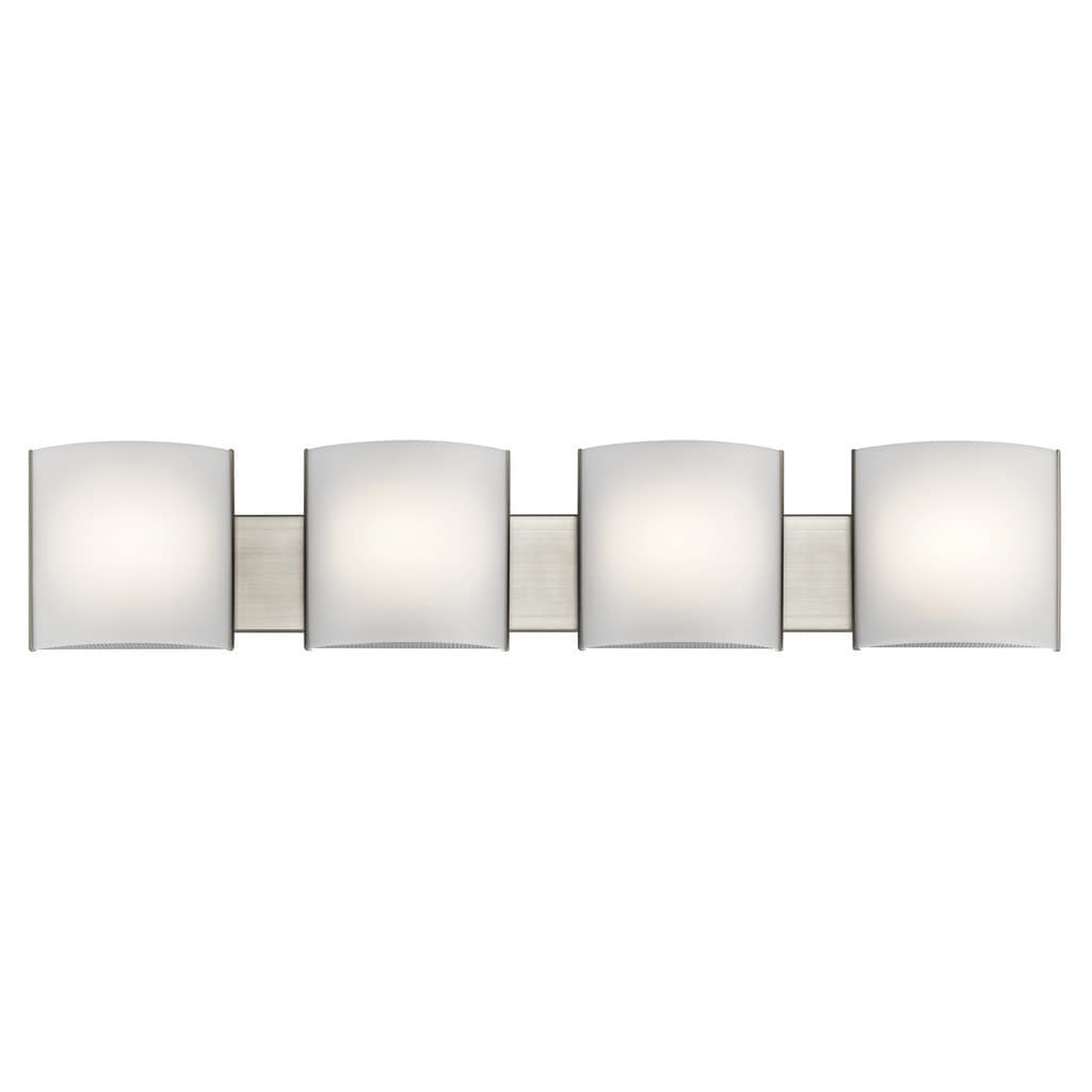 Kichler Lighting Transitional 4 Light Brushed Nickel Led Bath Vanity Light