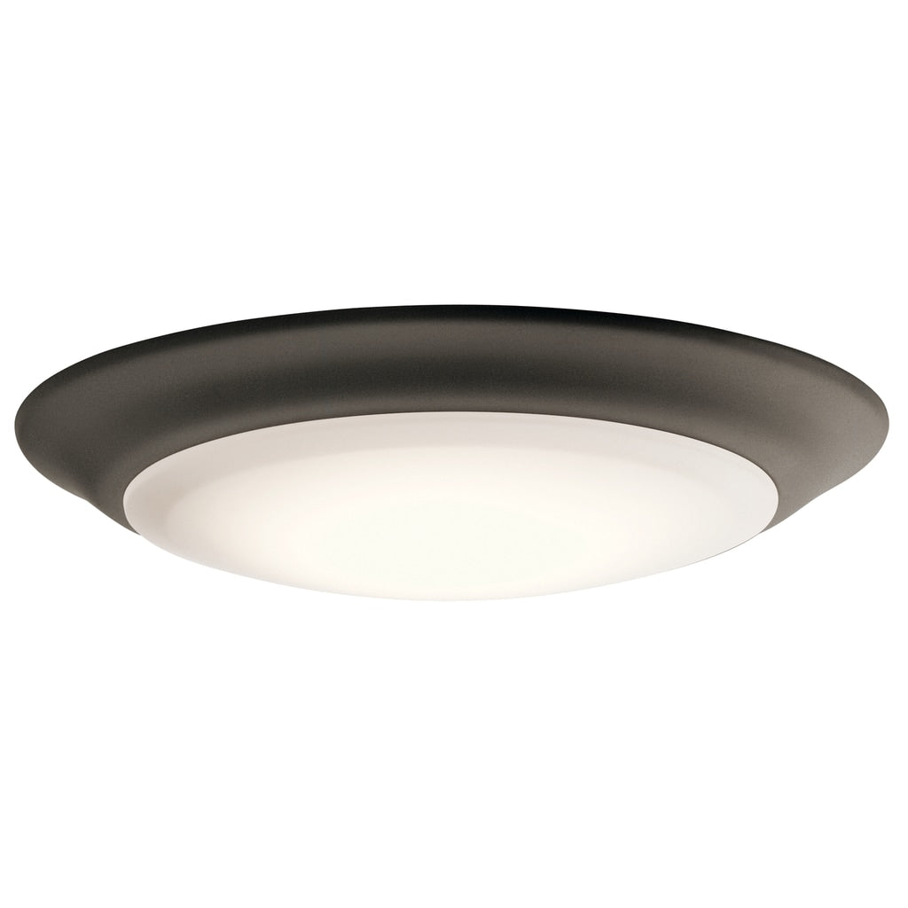 Kichler Lighting Utilitarian 1 Light Olde Bronze Led Flush Mount