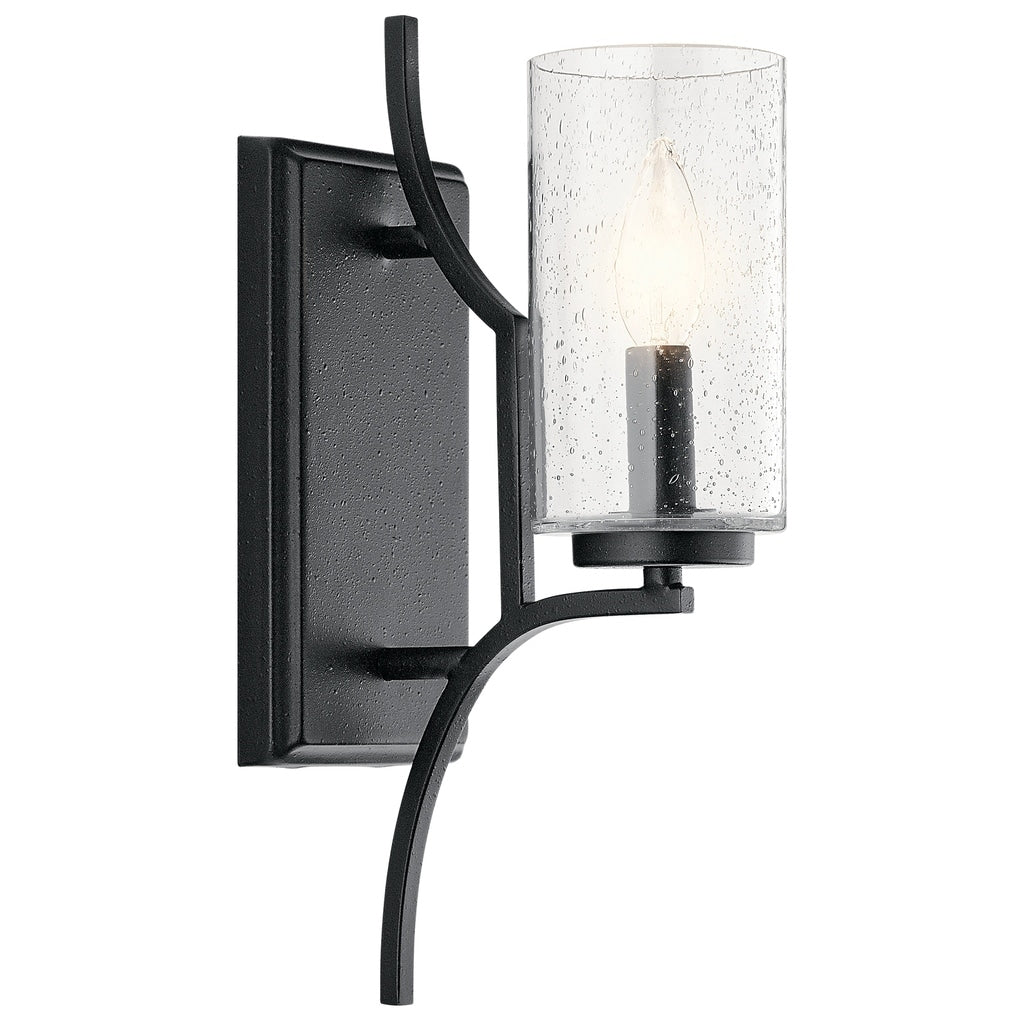 Kichler Lighting Vara Collection 1 Light Distressed Black Wall Sconce