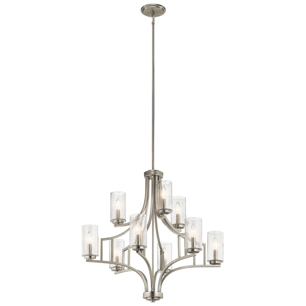 Kichler Lighting Vara Collection 9 Light Brushed Nickel Chandelier Brushed Nickel