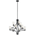 Kichler Lighting Vara Collection 9 Light Distressed Black Chandelier