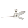 Kichler Lighting Vassar Collection 52 Inch Brushed Nickel Led Ceiling Fan