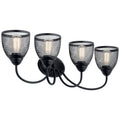 Kichler Lighting Voclain 4 Light Vanity Light Black