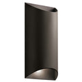 Kichler Lighting Wesley Collection 2 Light Textured Architectural Bronze Outdoor Wall Sconce