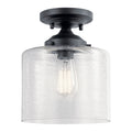 Kichler Lighting Winslow 1 Light Semi Flush Mount Ceiling Light Black
