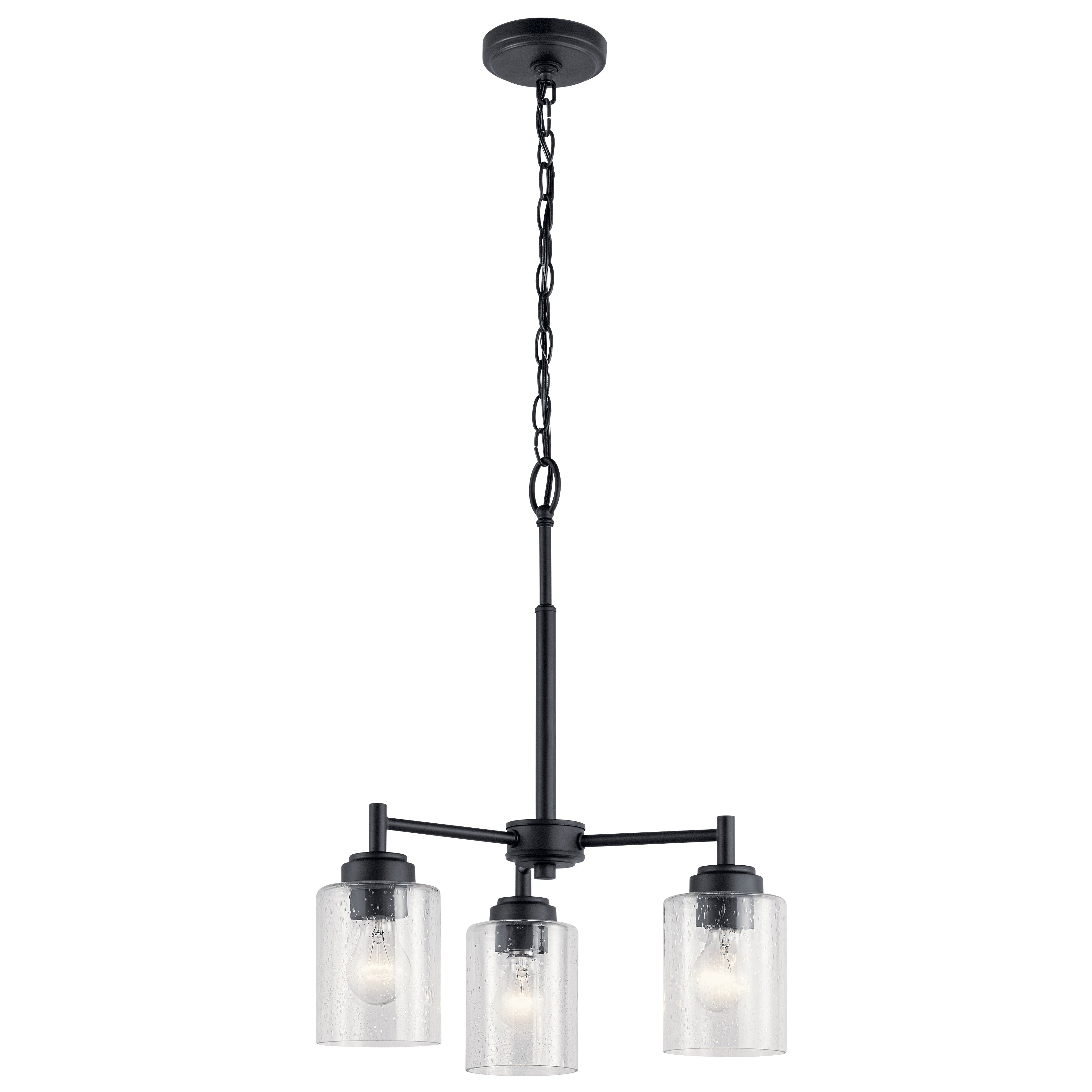 Kichler Lighting Winslow 3 Light Mini Chandelier Black