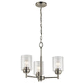 Kichler Lighting Winslow Collection 3 Light Brushed Nickel Mini Chandelier Brushed Nickel
