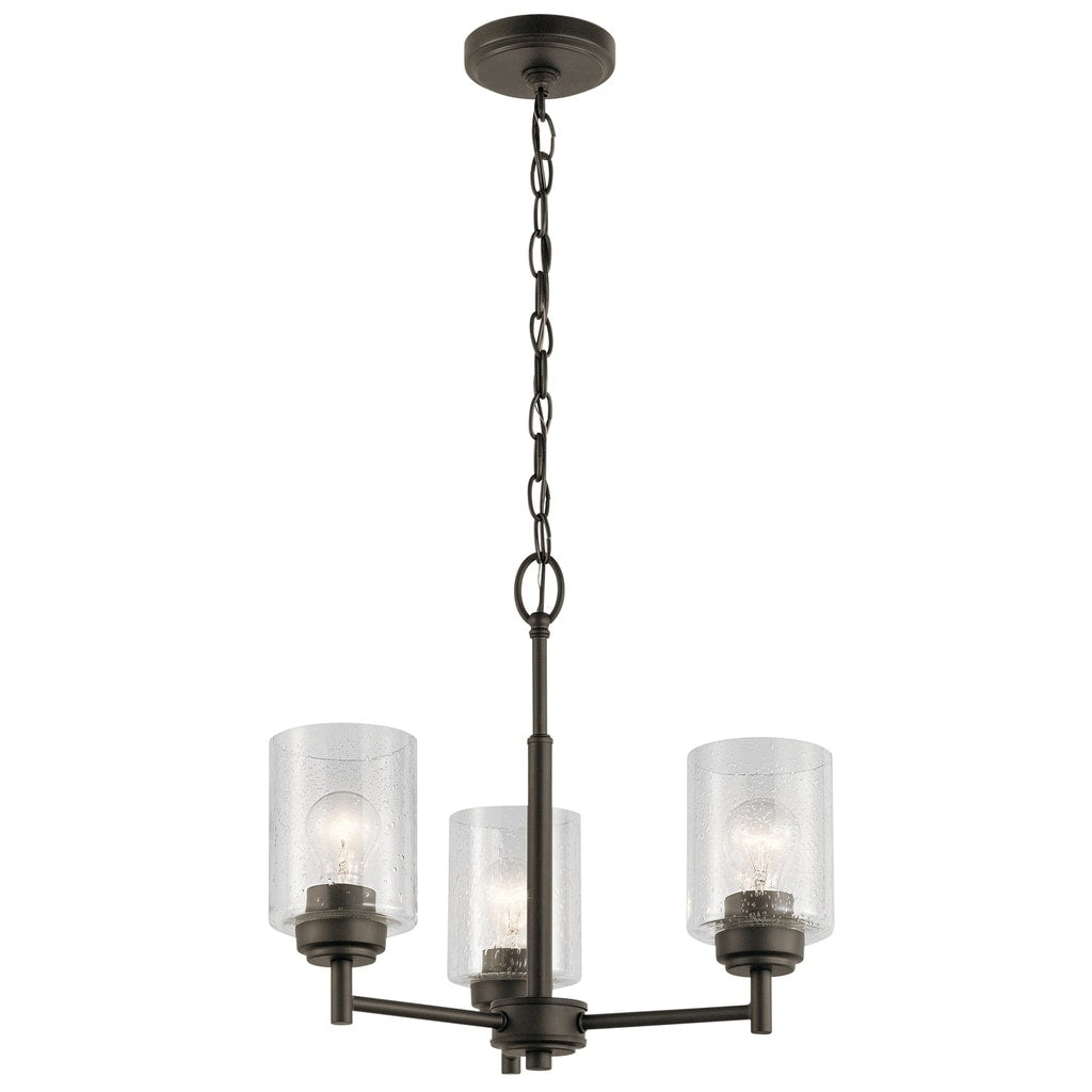 Kichler Lighting Winslow Collection 3 Light Olde Bronze Mini Chandelier