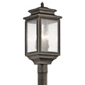 Kichler Lighting Wiscombe Park Collection 4 Light Olde Bronze Outdoor Post Mount