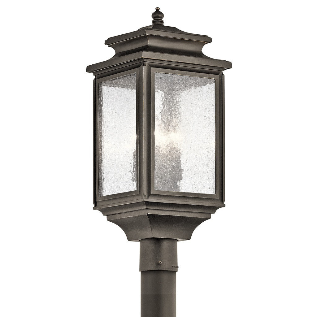 Kichler Lighting Wiscombe Park Collection 4 Light Olde Bronze Outdoor Post Mount
